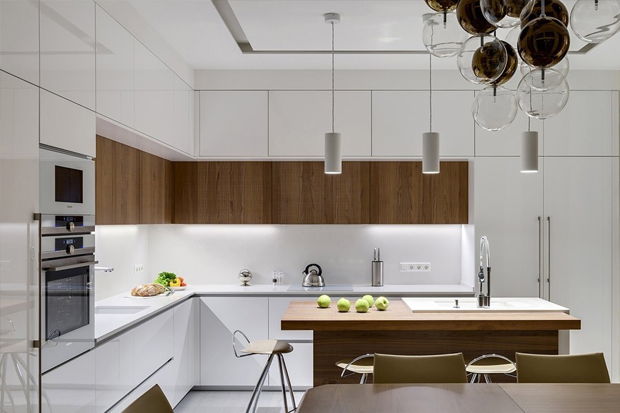 Minimalizm mətbəx mebelləri dizaynı