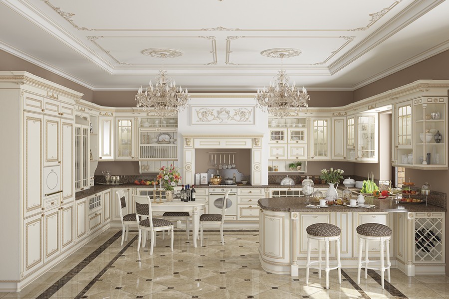 klassik mətbəx mebelləri