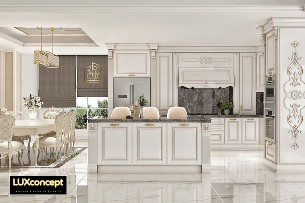 klassik mətbəx mebelləri dizaynı - классический стиль кухонной мебели